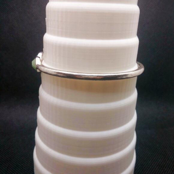 Lucky Brand Bracelet Triple Stone Bangle Faux Turquoise Silver Tone Stackable - Picture 5 of 13